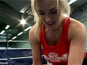 Tanya Tate with super-hot honey fighting in the ring