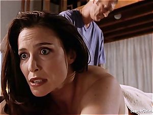 gorgeous Mimi Rogers gets her entire body pawed