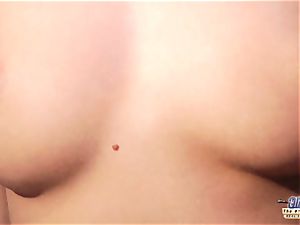 teenage voluptuous trunk massage and vulva tear up with large rod