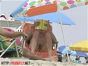 Candid nude beach teenager bum hidden cam
